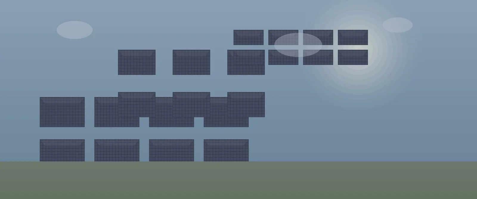 Solar panels and battery equipment for homeowner energy resources